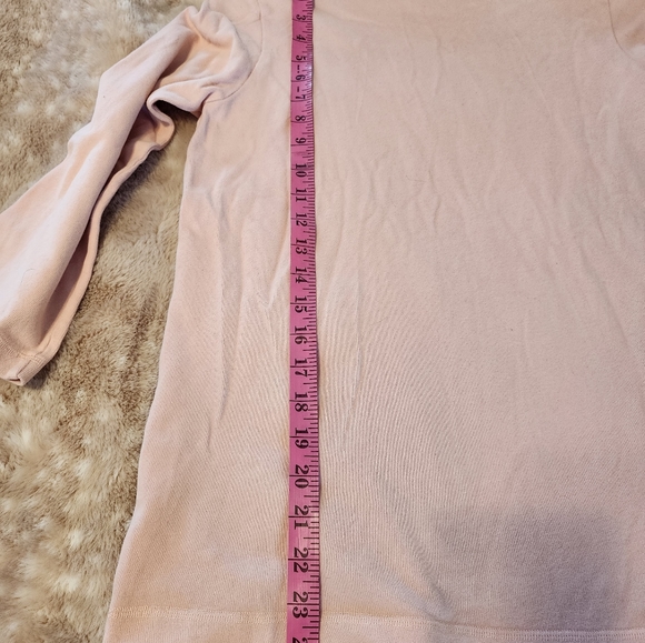 Women's Eileen fisher 3/4 sleeve blouse  with from pockets  light pink - Picture 10 of 10